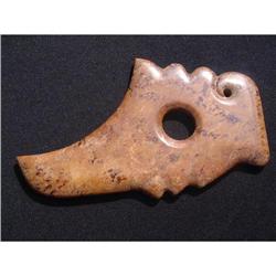 Long Shan neolithic jade carving with abstract #1528883