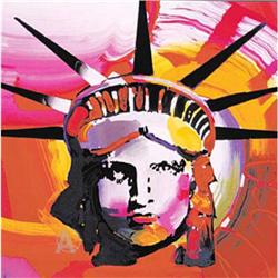 RARE! PETER MAX  STATUEOF LIBERTY HAND SIGNED! #1528960