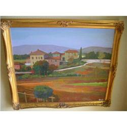 Toscan artist signed front/back vibrant oil #1528963