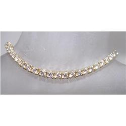 Estate 3.5ct Diamond Solitaires Tennis Bracelet#1528987