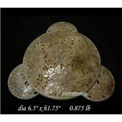 Vintage Chinese White Jade Three Ears Dish  #1529108