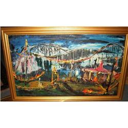 oil/board Circus scene #1529109