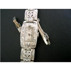 Platinum Art Deco Diamonds watche American #1529112