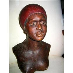 Haitian 18 century Woman Slave sculpture #1529113
