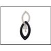 Image 1 : FRENCH DESIGNERS ONYX DIAMOND PENDANT(price was#1540217