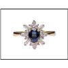 Image 1 : SAPPHIRE 18K DIAMOND RING WAS $750. #1540225