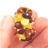 Image 1 : STERLING SILVER Estate BALTIC AMBER Ring Sz 8 #1540465