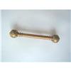 Image 1 : VICTORIAN 14K GRANULATED BAR PIN  w.TURQ. #1540511