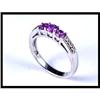 Image 1 : NICE 14K WHITE GOLD PINK SAPPHIRE AND DIAMOND #1540562