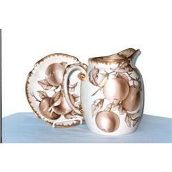 Rare Limoges Cider Pitcher and Underplate 1892 #1540752