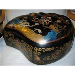 Exquisite Large Oriental handpaint wooden box! #1540760
