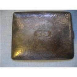 Antique Sterling Silver Cigarrette case w 3 hal#1540764