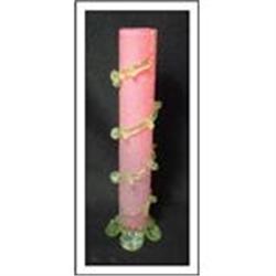 Victorian Overshot Vaseline Vase #1540898