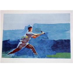 Steve Kuzma, Tennis, Signed Lithograph #1540914