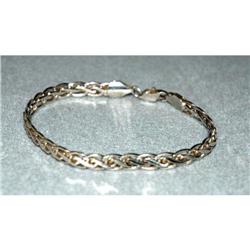 14k White Gold Bracelet  8" #1540926