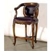 Image 1 : FRENCH VICTORIAN MAHOG LEATHER BAR STOOL CHAIR #1540988