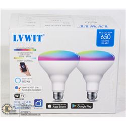 TWO PACK LVWIT LED SMART LIGHTBULB SET