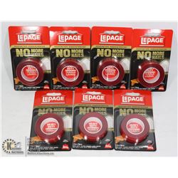 BOX OF 7 LEPAGE NO MORE NAILS MOUNTING