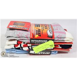 3PK LADIES HEAT WAVE SOCKS