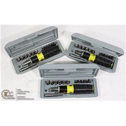 3 NEW IN BOX RATCHET SETS