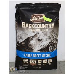 MERRICK LARGE BREED DOG FOOD, FREEZE DRIED RAW INF