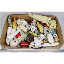 ESTATE LOT OF SALT AND PEPPER SHAKERS