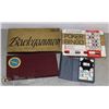 Image 1 : VINTAGE GAME LOT-SCRABBLE, BACKGAMMON, POKER-BINGO