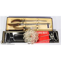 BOX VINTAGE CARVING  SET 1950'S ERA, FORK