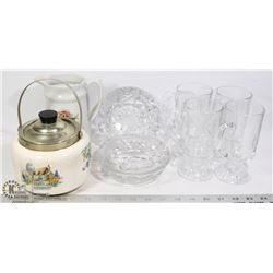 OLD CRYSTAL  PINWHEEL, PRINCESS/POTTERY: FLOSMORON