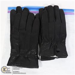 2PK LADIES LEATHER GLOVES MEDIUM