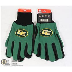 TWO PAIRS OF EDMONTON ESKIMO TEAM GLOVES