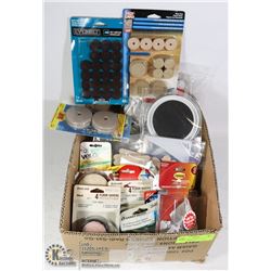 BOX OF NEW FLOOR SAVERS (VARIOUS SIZES &