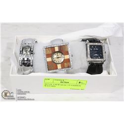 SET OF 3 NEW QUALITY FASHION WATCHES