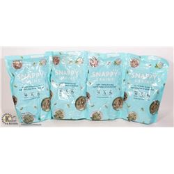 4 BAGS OF SNAPPY GRAINS ORGANIC BARLEY IN A SNAP