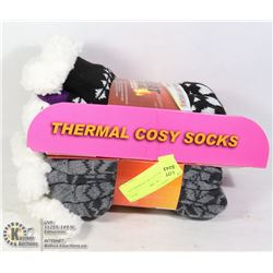 2PK LADIES COZY SLIPPER SOCKS