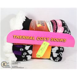 2PK LADIES COZY SLIPPER SOCKS