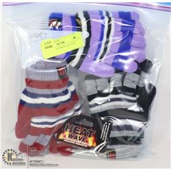 3PK KIDS HEAT WAVE GLOVES