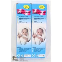 TWO DIGITAL THERMOMETERS (BATTERIES INCLUDED)