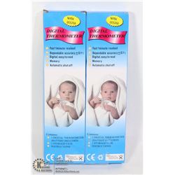 TWO DIGITAL THERMOMETERS (BATTERIES INCLUDED)