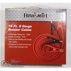 NEW 16' 6 GAUGE BOOSTER CABLES