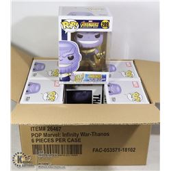 BOX WITH 6 AVENGERS THANOS FUNKO POP BOBBLE HEADS