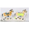 Image 1 : HORSES PORCELAIN PAIR CALGARY STAMPEDE