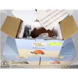 LOT OF 3 TURTLE TABLE LAMPS