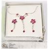 Image 1 : EARRING AND NECKLACE FASHION JEWELRY SET