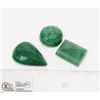 Image 1 : #111-GREEN EMERALD GEMSTONES 64.95ct