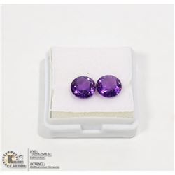 #183-PURPLE AMETHYST GEMSTONES 3.55ct