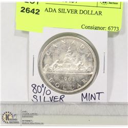 1963 CANADA SILVER DOLLAR