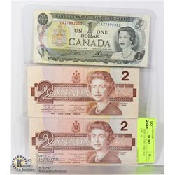 COLLECTION OF TWO 1986 TWO DOLLAR BILLS