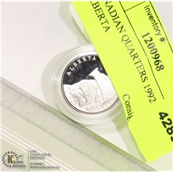 PROOF CANADIAN QUARTER 1992 ALBERTA