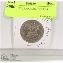 1870 - 1970 CANADIAN  DOLLAR